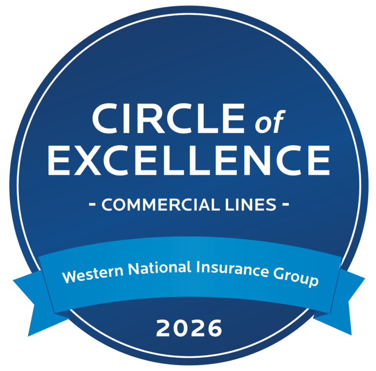 'Circle of Excellence' 2026 logo by Western National Insurance Group